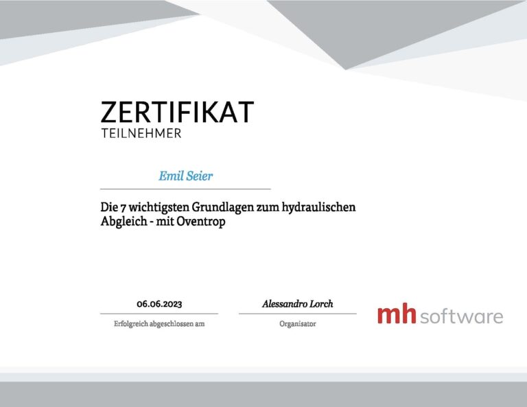 Zertifikat mh